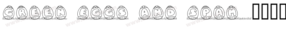 Green Eggs and Spam字体转换